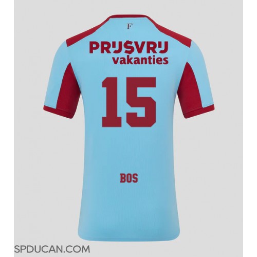 Muški Nogometni Dres Feyenoord Jordan Bos #15 Rezervni 2025-26 Kratak Rukav